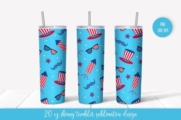 American Patriotic Tumbler Wrap