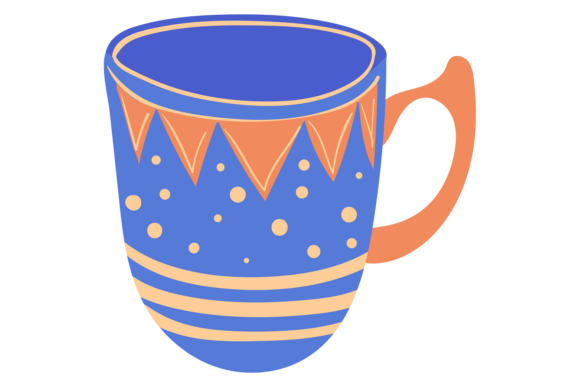 Ceramic Cup. Cozy Scandinavian Mug. Hand