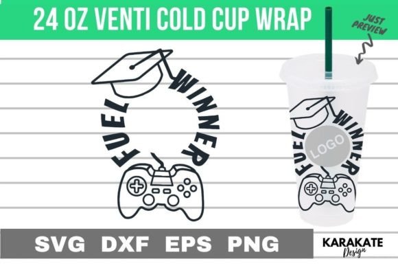 Game Winner Fuel 24oz Venti Cup Wrap