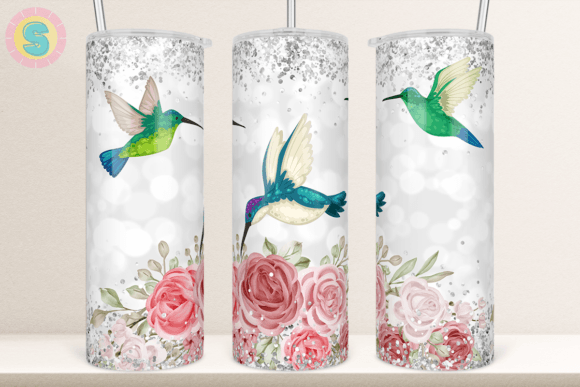Hummingbird 20Oz Tumbler Wrap PNG