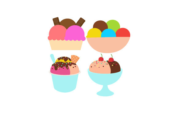 Ice Cream Cup Sweet Cold