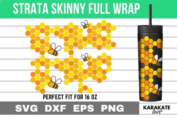 Little Bee, 16 Oz Strata Skinny Wrap SVG