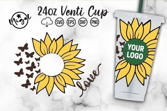 Love, Sunflower Cold Cup