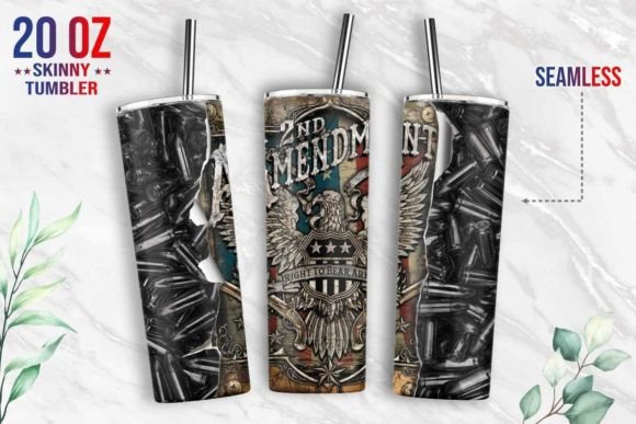 Second Amendment 20oz Tumbler Wrap