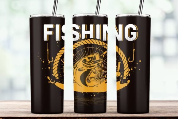 Summer Fishing Tumbler Wrap Sublimation