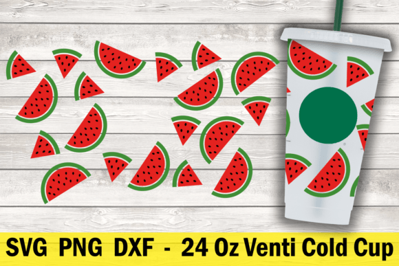 Watermelons 24 Oz Cold Cup Wrap